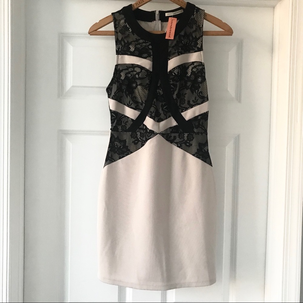 NWT Lace Stretch Mini Dress by Mustard Seed